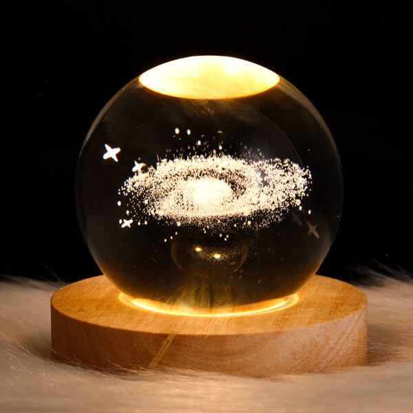 Luminous Starry Sky And Planets Moon Moon Crystal Ball Small Night Lamp Projection Ambience Light Creative Gift New Strange Gift - Image 5