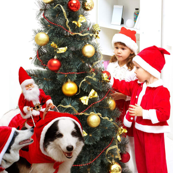 Dog Christmas Clothes Santa Claus Riding Deer - Image 5