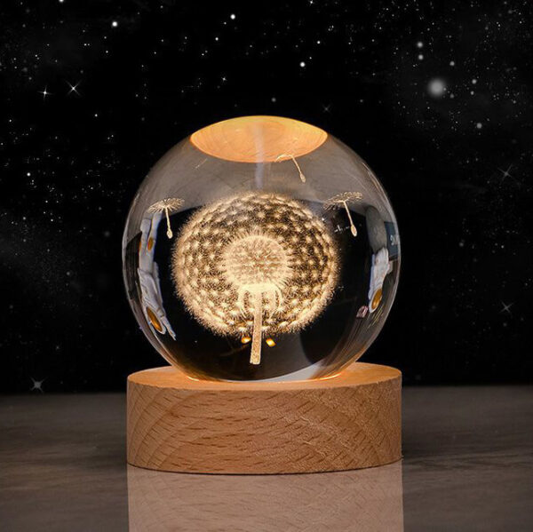 Luminous Starry Sky And Planets Moon Moon Crystal Ball Small Night Lamp Projection Ambience Light Creative Gift New Strange Gift - Image 10