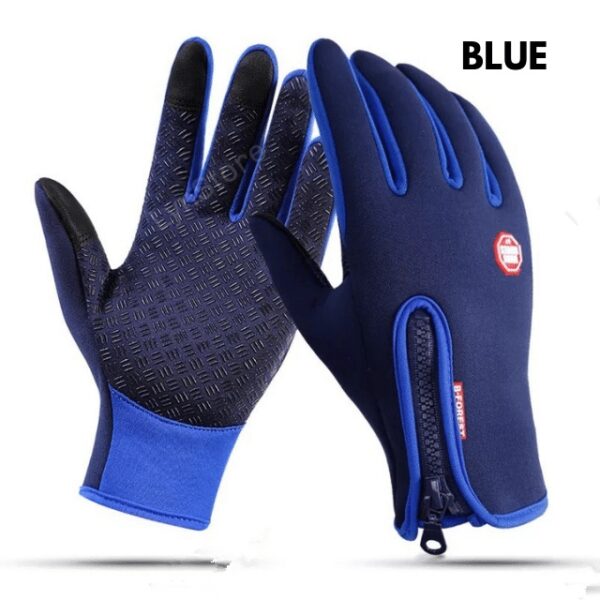 Winter Gloves Touch Screen Riding Motorcycle Sliding Waterproof Sports Gloves With Fleece - Image 2