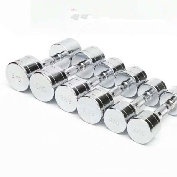 Pure Steel Home Fitness Electroplating Dumbbell Gym Equipment - Image 4