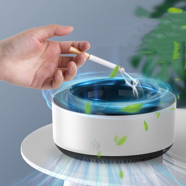 Smoke Removal Air Purification Ashtray Anion Purification Practical Automatic Purifier Ashtray Portable Gadgets For Car Ashtray - Image 2